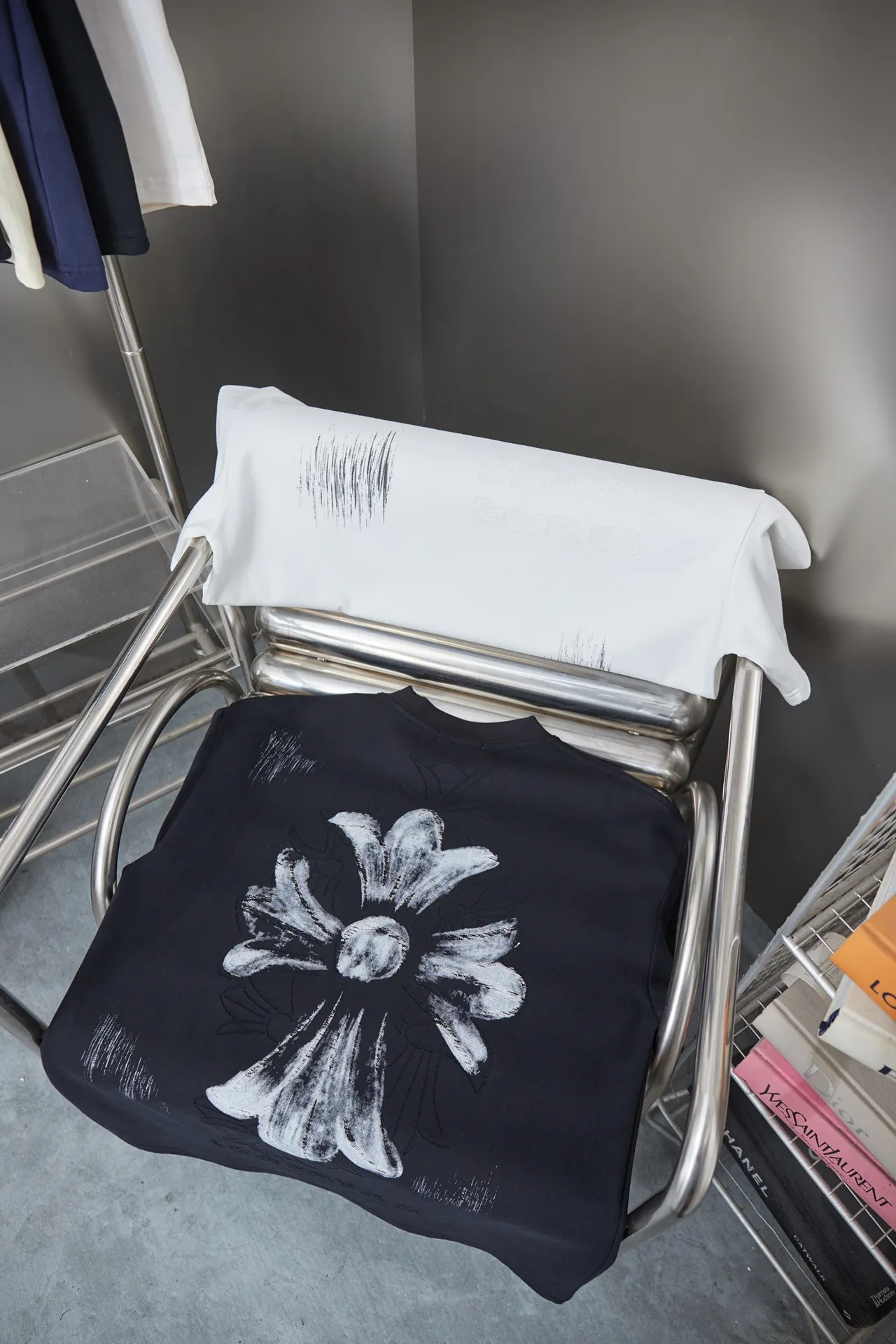 Ch*ome Hearte 26SS New Arrival 100% 32 1X 1 ＋ logo ：Black/White Size：S/M/L/XL